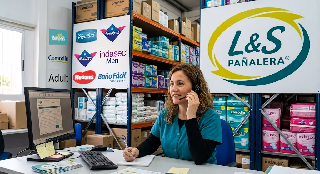 Asesora de LyS Pañalera atendiendo consultas