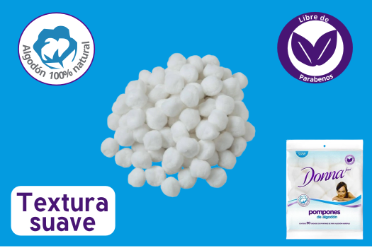 Donna Pompones de algodón