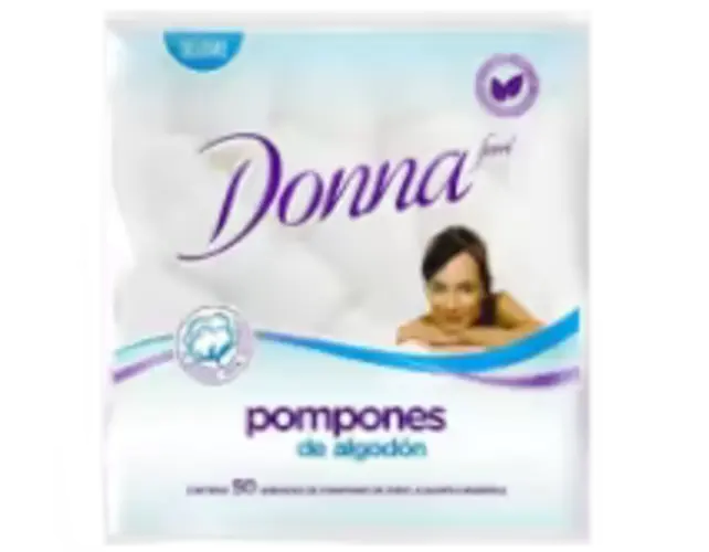 Donna pompones de algodón