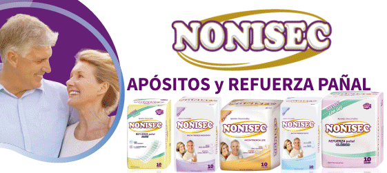 nonisec pañales, apositos, refuerza pañales y zaleas